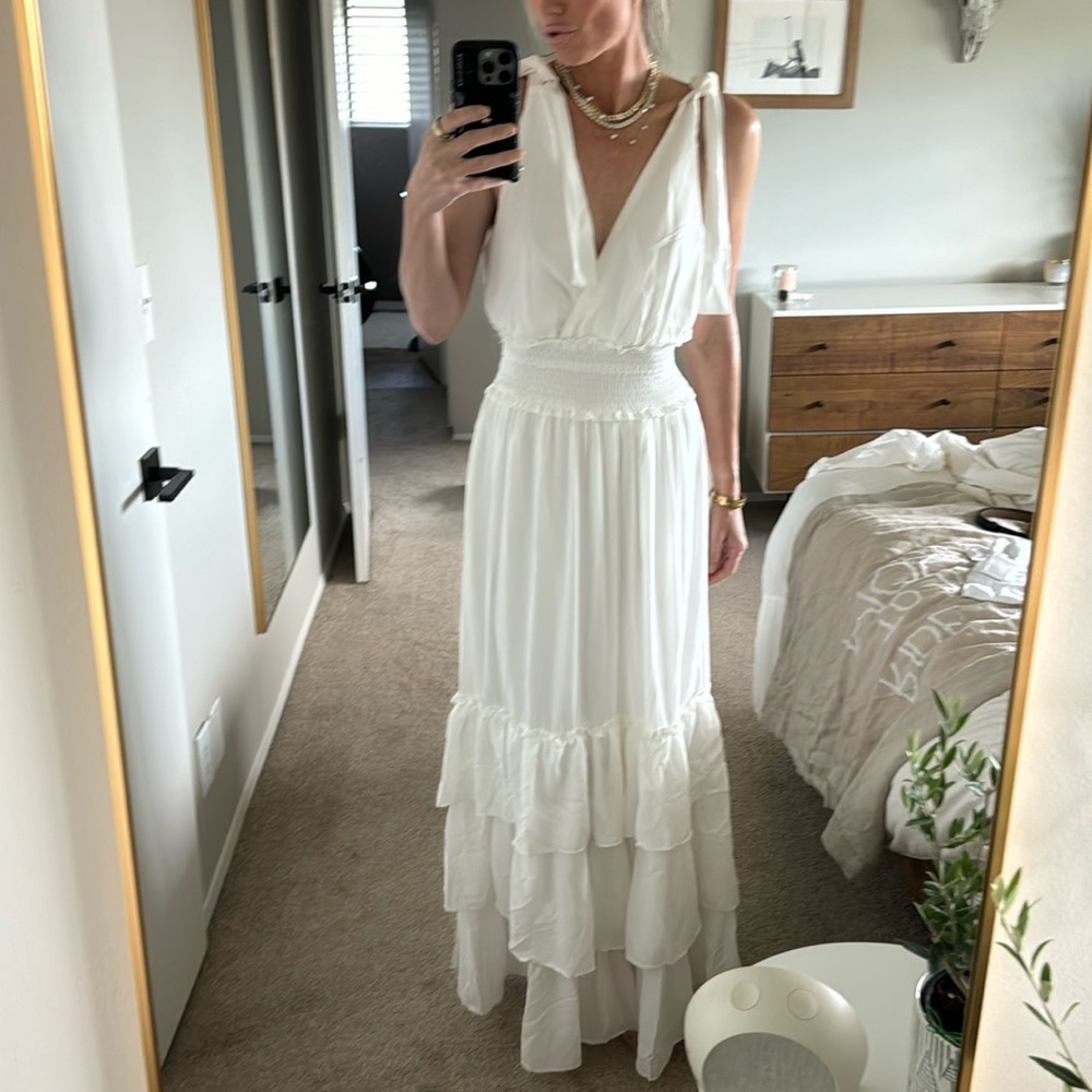 VICI white maxi dress - S